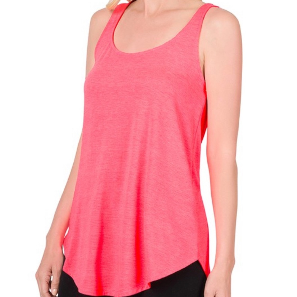 Hot Coral Tank Top